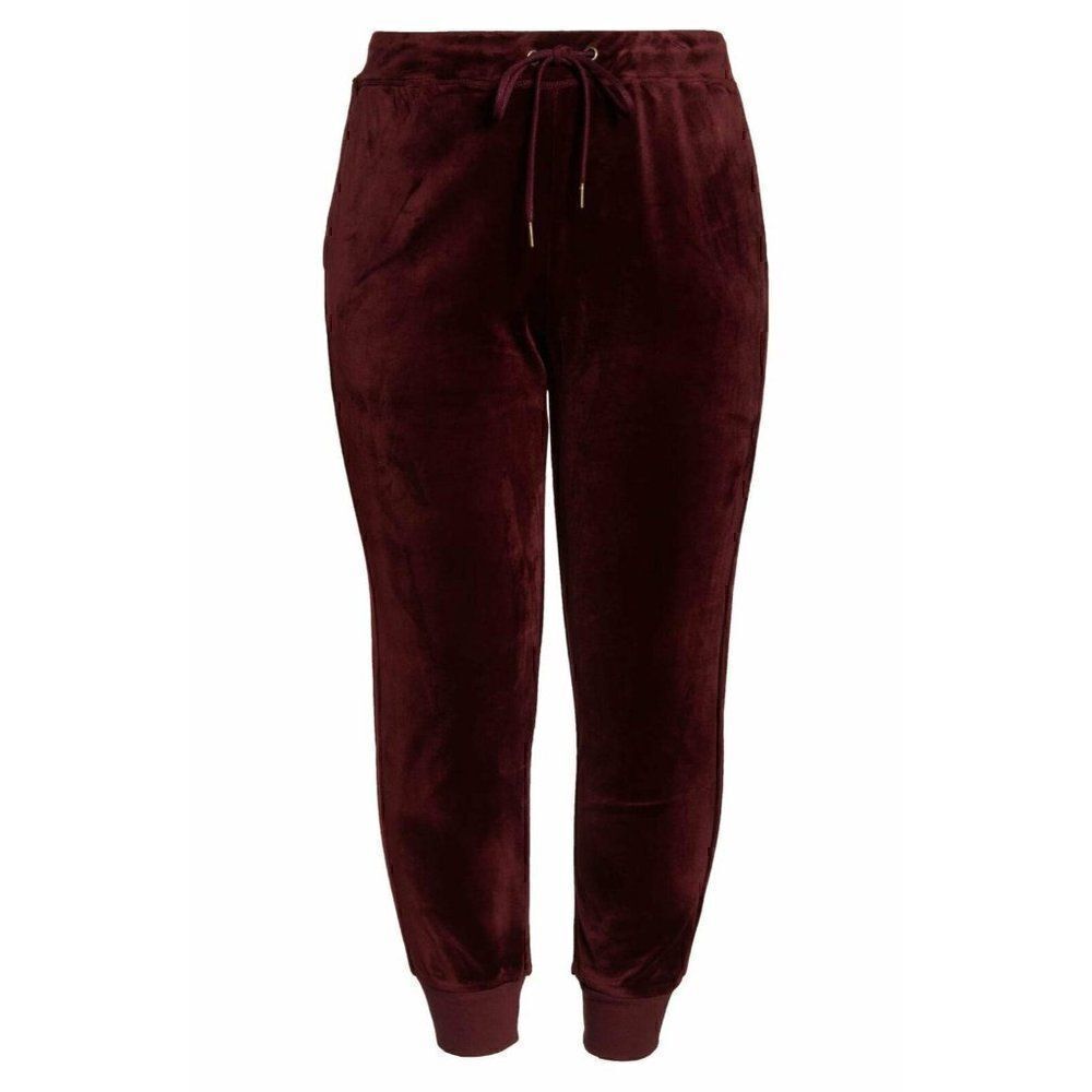 Sanctuary Red Burgundy Scarlet Velour Active Jogger Pant XS NEW
